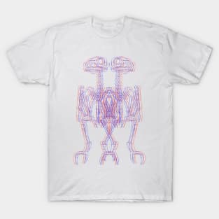 Owl skeleton II 3D T-Shirt